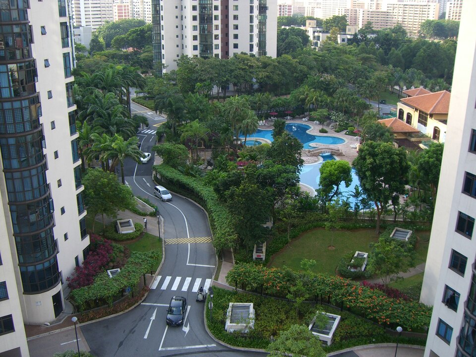 Parc Oasis development exterior, photographed in 2008