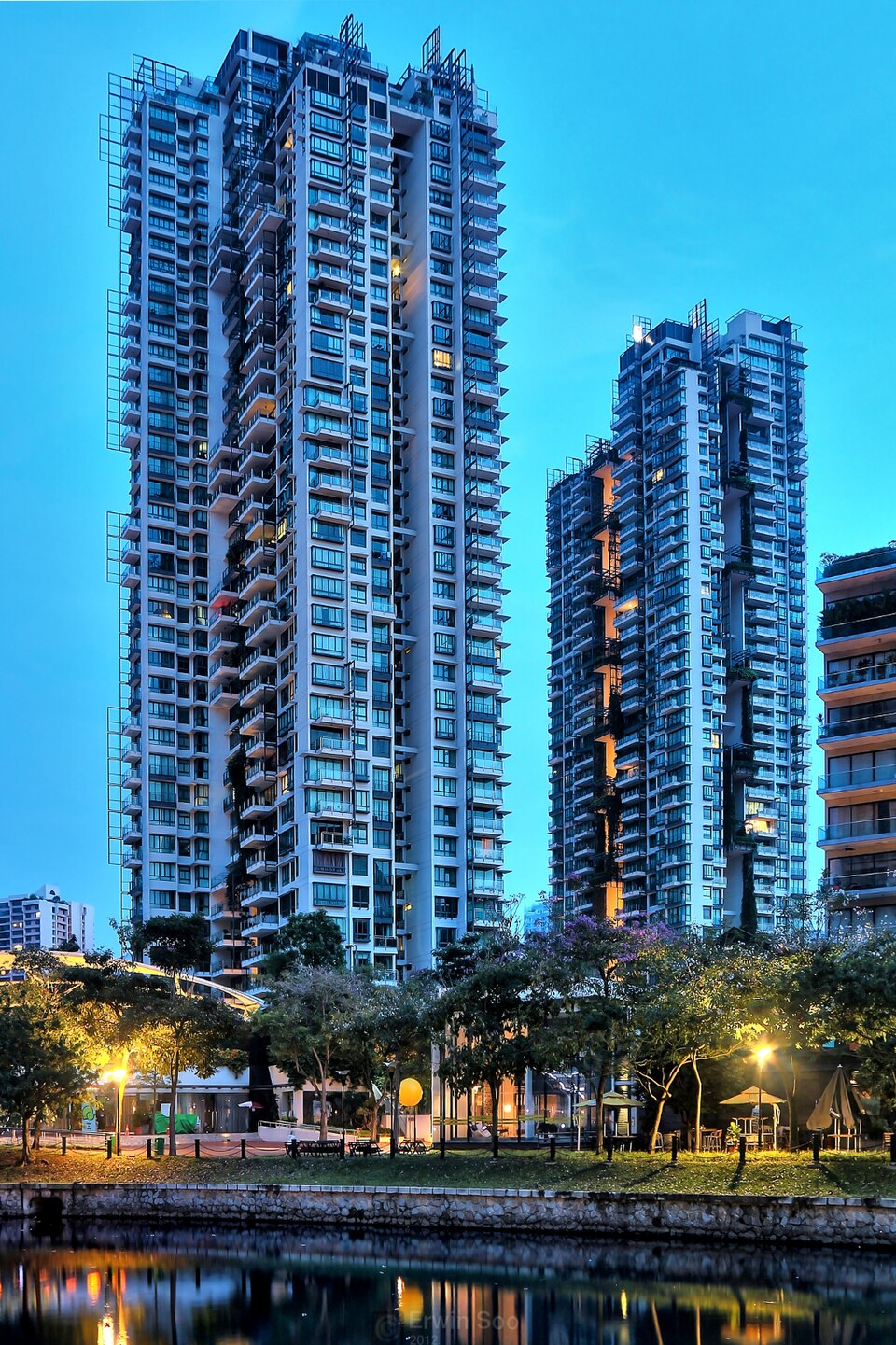 Rivergate development exterior, photographed in 2012