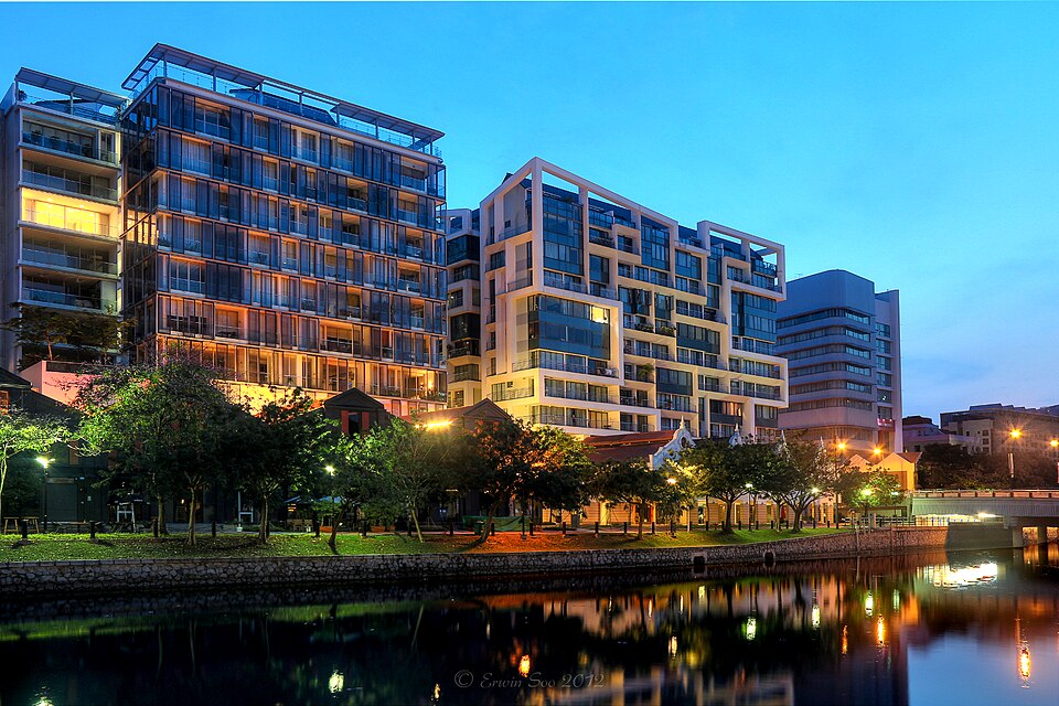 Robertson Blue development exterior, photographed in 2012