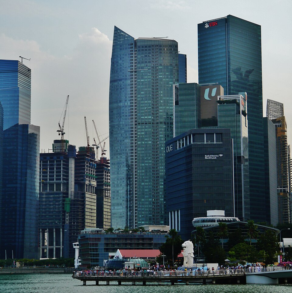 The Sail @ Marina Bay development exterior, photographed in 2015