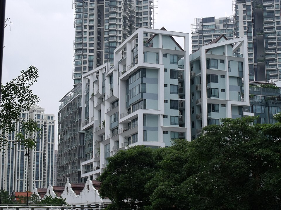 Watermark Robertson Quay development exterior, photographed in 2011